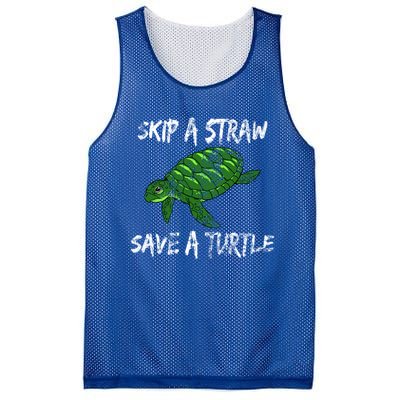 Skip A Straw Save A Turtle Cute Gift Tee Gift Mesh Reversible Basketball Jersey Tank