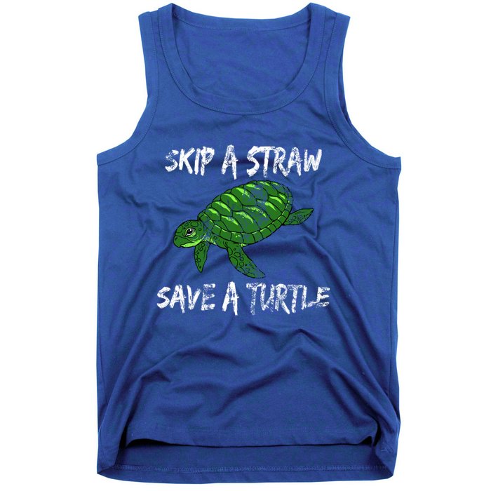 Skip A Straw Save A Turtle Cute Gift Tee Gift Tank Top