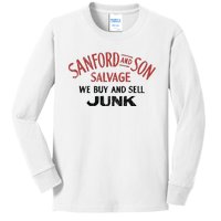 Sanford And Son Salvage We Buy And Sell Junk Kids Long Sleeve Shirt