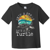 Skip A Straw Save A Turtle Toddler T-Shirt