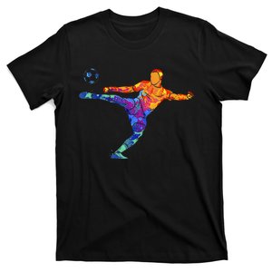 Soccer Athlete Sports Drawing T-Shirt