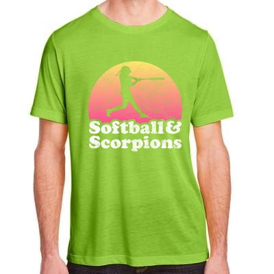 Softball And Scorpions Or Scorpion Gift Adult ChromaSoft Performance T-Shirt