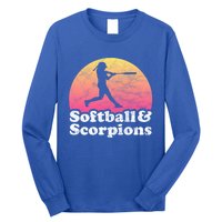 Softball And Scorpions Or Scorpion Gift Long Sleeve Shirt