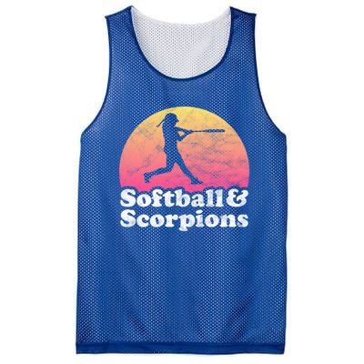 Softball And Scorpions Or Scorpion Gift Mesh Reversible Basketball Jersey Tank