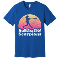 Softball And Scorpions Or Scorpion Gift Premium T-Shirt