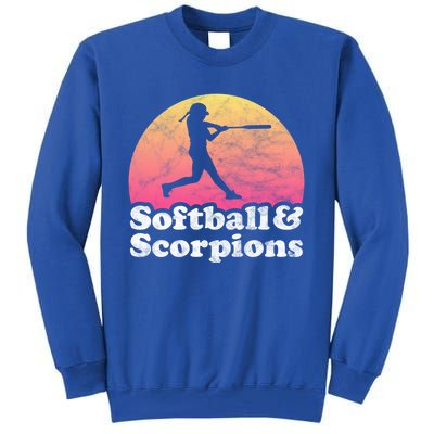 Softball And Scorpions Or Scorpion Gift Tall Sweatshirt