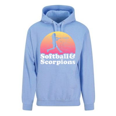 Softball And Scorpions Or Scorpion Gift Unisex Surf Hoodie