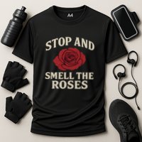 Stop and Smell the Roses Cooling Performance Crew T-Shirt