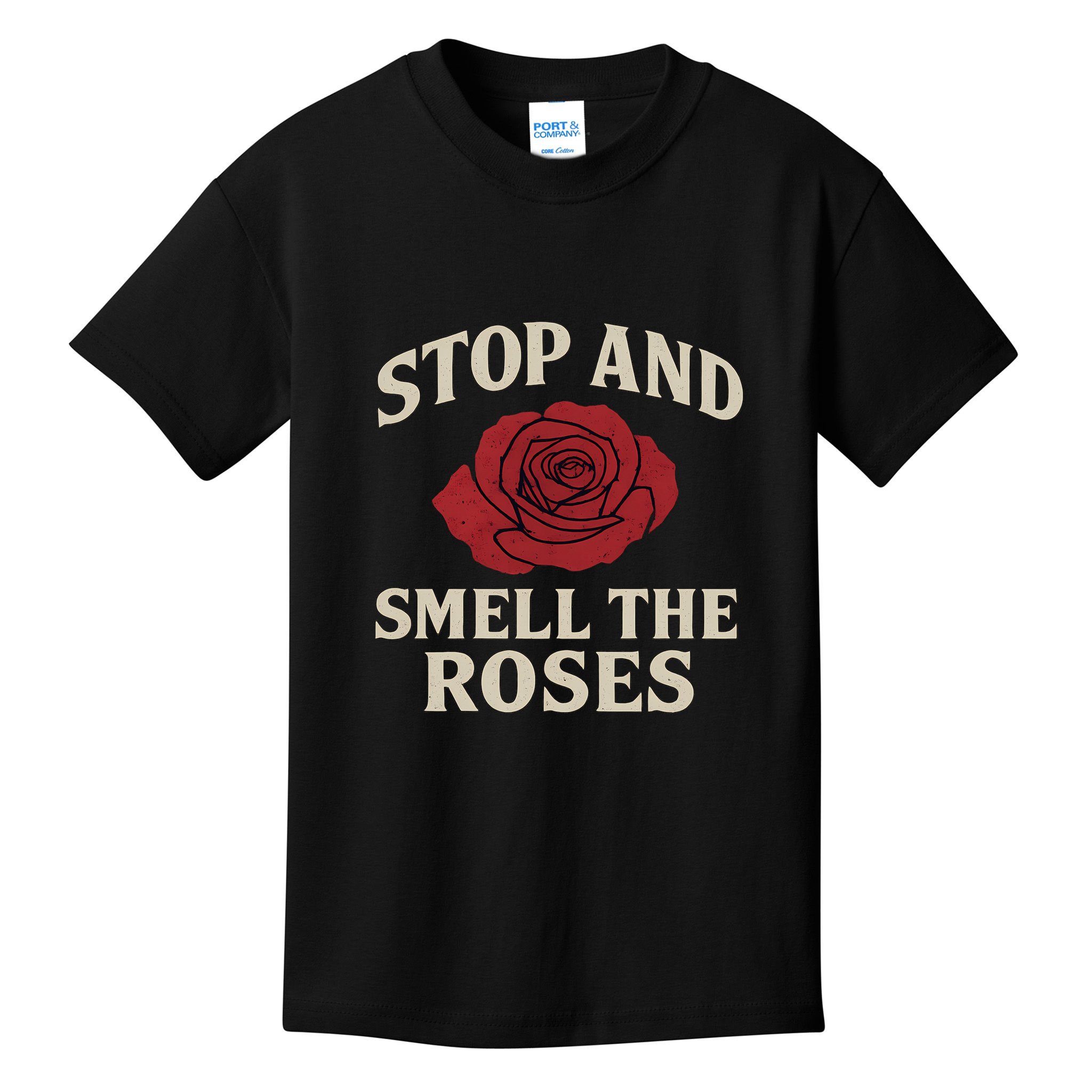 Stop and Smell the Roses Kids T-Shirt