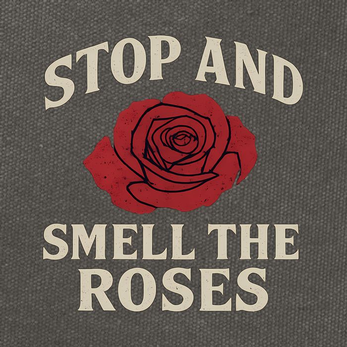 Stop and Smell the Roses Cotton Canvas Backpack