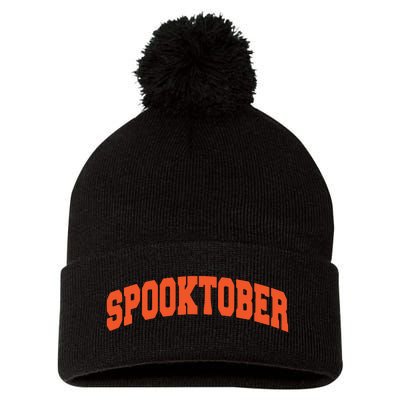 Spooktober Athletic Sports Design Pom Pom 12in Knit Beanie