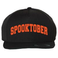 Spooktober Athletic Sports Design Wool Snapback Cap