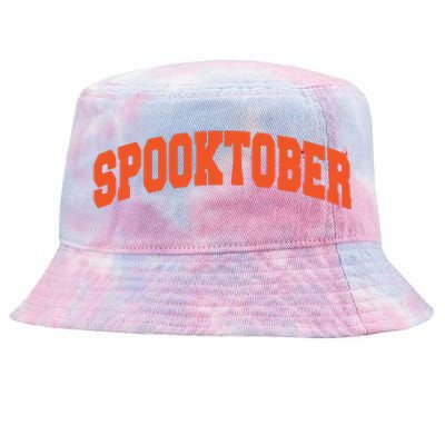 Spooktober Athletic Sports Design Tie-Dyed Bucket Hat