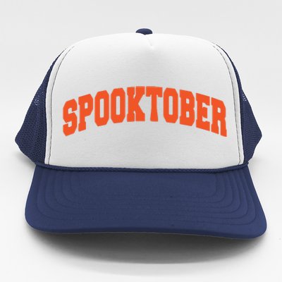 Spooktober Athletic Sports Design Trucker Hat