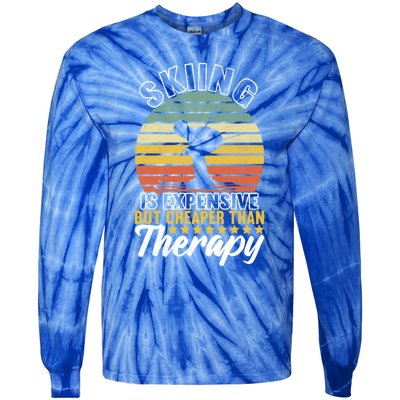 Skiing Accessories Ski Outfit Downhill Skiing Gift Tie-Dye Long Sleeve Shirt