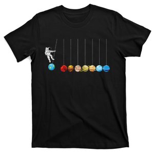 Space Astronaut Spaceman Astronomy Earth Mars Planets T-Shirt