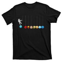 Space Astronaut Spaceman Astronomy Earth Mars Planets T-Shirt