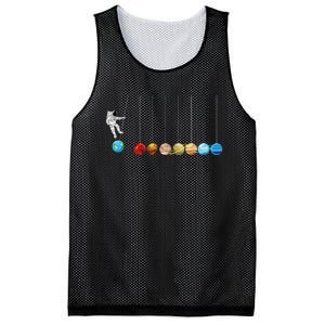 Space Astronaut Spaceman Astronomy Earth Mars Planets Mesh Reversible Basketball Jersey Tank