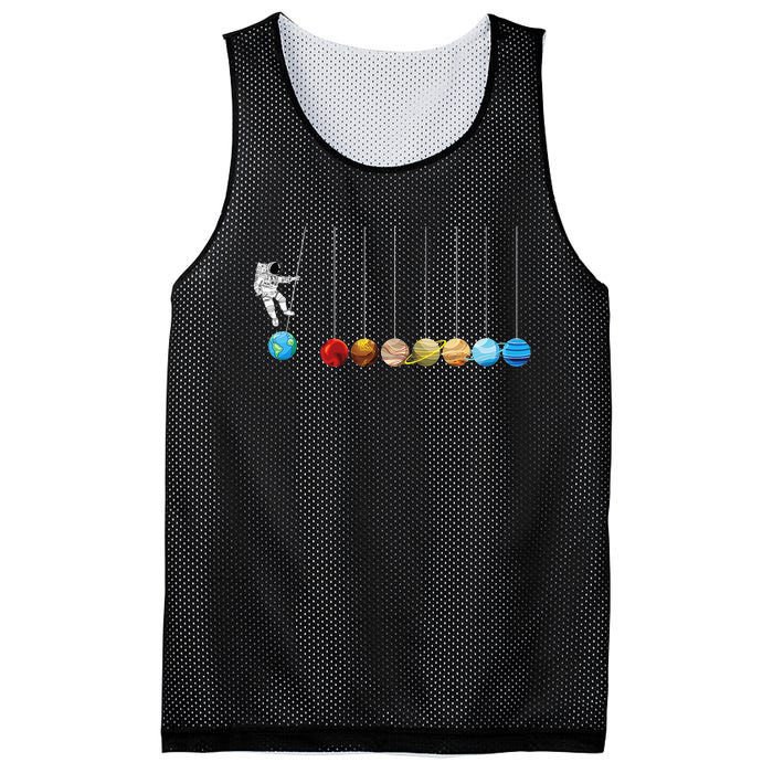 Space Astronaut Spaceman Astronomy Earth Mars Planets Mesh Reversible Basketball Jersey Tank