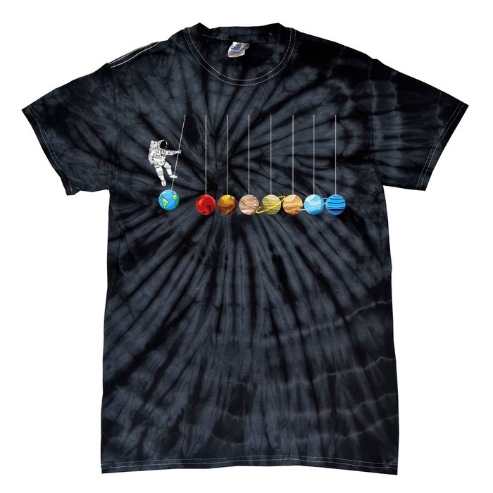 Space Astronaut Spaceman Astronomy Earth Mars Planets Tie-Dye T-Shirt