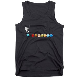 Space Astronaut Spaceman Astronomy Earth Mars Planets Tank Top