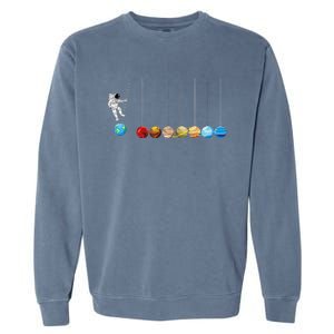 Space Astronaut Spaceman Astronomy Earth Mars Planets Garment-Dyed Sweatshirt