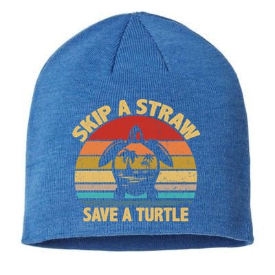 Skip A Straw Save A Turtle Gift Save The Sea Turtles Gift Sustainable Beanie