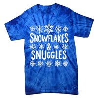 Snowflakes And Snuggles Cozy Christmas Vibe Cute Gift Tie-Dye T-Shirt