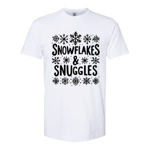 Snowflakes And Snuggles Cozy Christmas Vibe Cute Gift Softstyle CVC T-Shirt