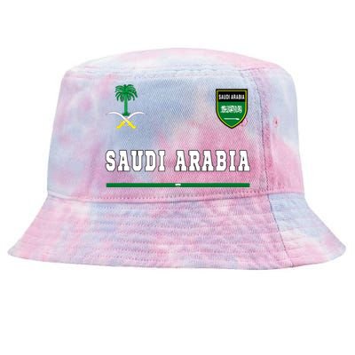 Saudi Arabia Sportsoccer Jersey Flag Football Tie-Dyed Bucket Hat