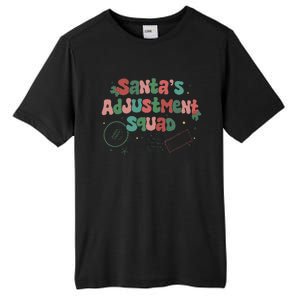 SantaS Adjustment Squad Christmas Chiropractor Xmas Tall Fusion ChromaSoft Performance T-Shirt