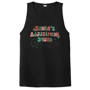 SantaS Adjustment Squad Christmas Chiropractor Xmas PosiCharge Competitor Tank