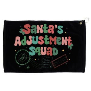 SantaS Adjustment Squad Christmas Chiropractor Xmas Grommeted Golf Towel