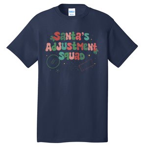 SantaS Adjustment Squad Christmas Chiropractor Xmas Tall T-Shirt