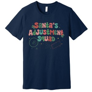 SantaS Adjustment Squad Christmas Chiropractor Xmas Premium T-Shirt