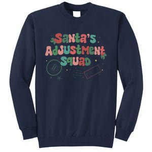 SantaS Adjustment Squad Christmas Chiropractor Xmas Tall Sweatshirt