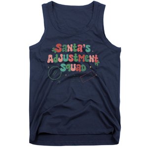 SantaS Adjustment Squad Christmas Chiropractor Xmas Tank Top