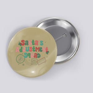 SantaS Adjustment Squad Christmas Chiropractor Xmas Button