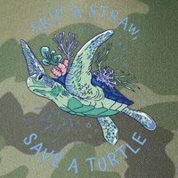 Skip A Straw Save A Turtle Ocean Legacy Tie Dye Trucker Hat