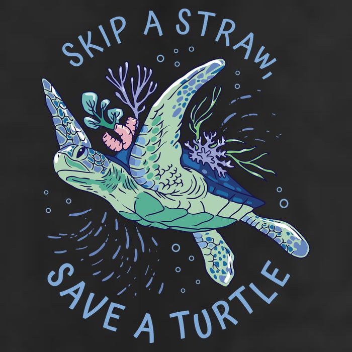 Skip A Straw Save A Turtle Ocean Cool Comfort Performance Bucket Hat