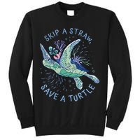 Skip A Straw Save A Turtle Ocean Sweatshirt