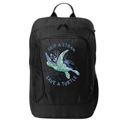 Skip A Straw Save A Turtle Ocean City Backpack