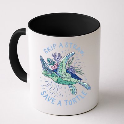 Skip A Straw Save A Turtle Ocean Coffee Mug