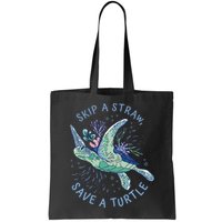 Skip A Straw Save A Turtle Ocean Bag