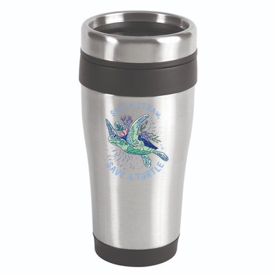 Skip A Straw Save A Turtle Ocean 16oz Travel Tumbler