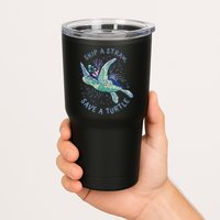 Skip A Straw Save A Turtle Ocean Tumbler