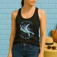 Skip A Straw Save A Turtle Ocean Womens Tank Top