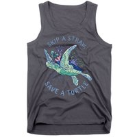 Skip A Straw Save A Turtle Ocean Tank Top