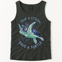 Skip A Straw Save A Turtle Ocean Tank Top