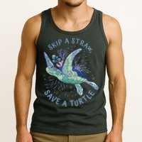 Skip A Straw Save A Turtle Ocean Tank Top